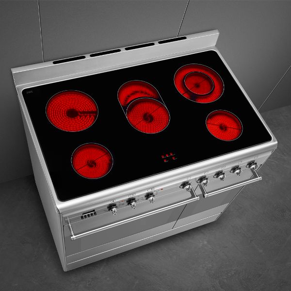 Cookers with ceramic hob